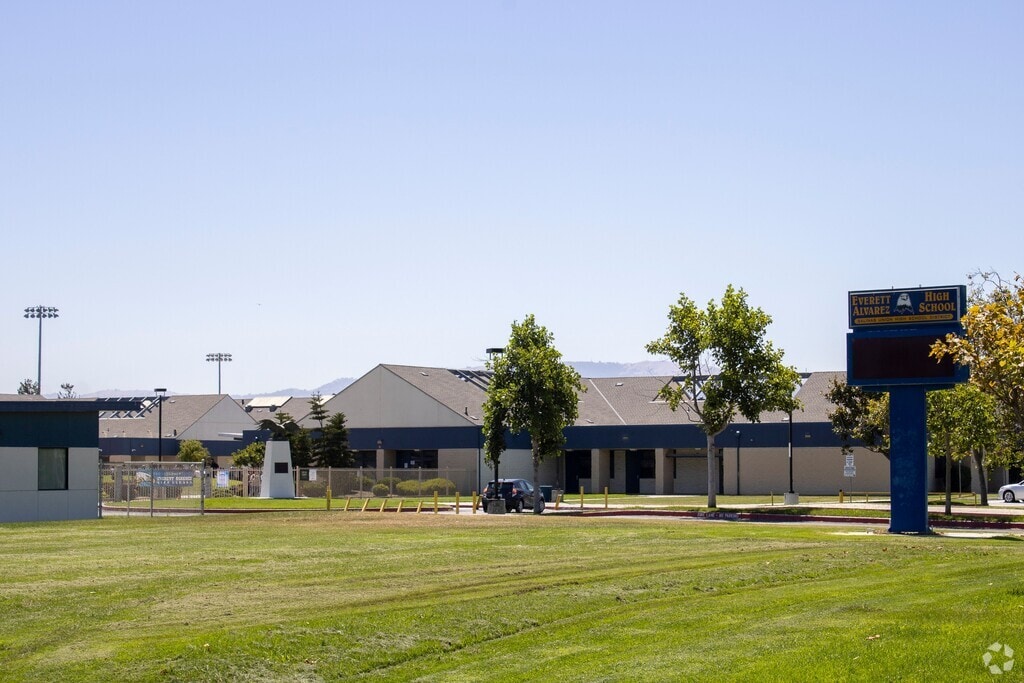 A wide shot for Everett Alvarez High School.