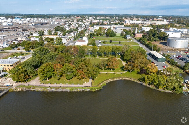 Surrounded by industry, Marcus Hook is a peaceful oasis along the Delaware River.