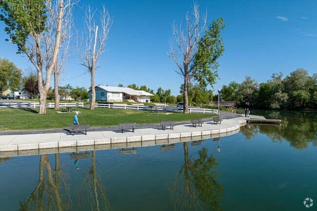 Enjoy a relaxing walk around Salem Pond, located in the Salem neighborhood.