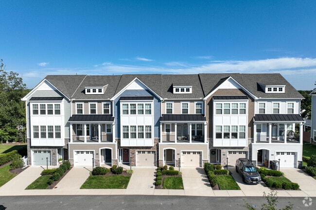 Newly built townhomes can be found in Tuckahoe Village.