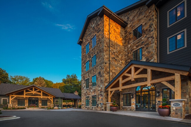 Separate Entrances for the Apartments and The Retreat