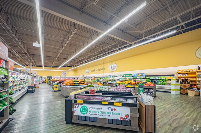 Safeway has fresh produce and other household items.