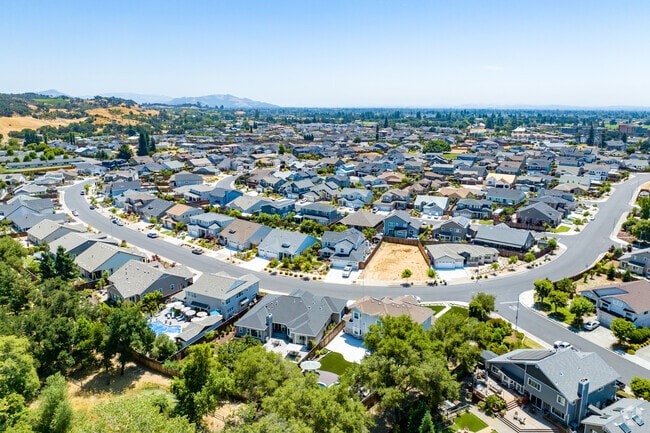 Larkfield-Wikiup is a newly rebuilt suburban neighborhood nestled below Santa Rosa's hills.