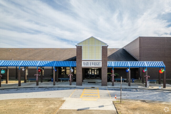 Front of Mary H. Wright Elementary School