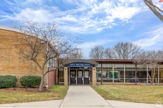 Neil Reid High School is at the corner of Wellington Crescent and Harper Avenue.
