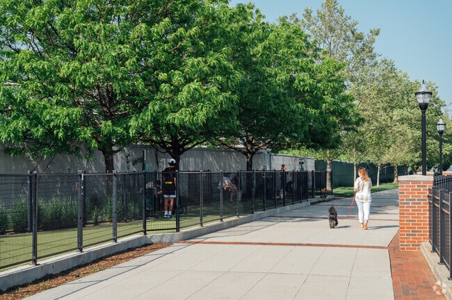 The waterfront pathways offer dog parks and playgrounds.