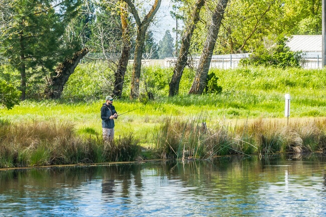 This guy is enjoying fishing at Mather Lake just a few miles west of Montelena.