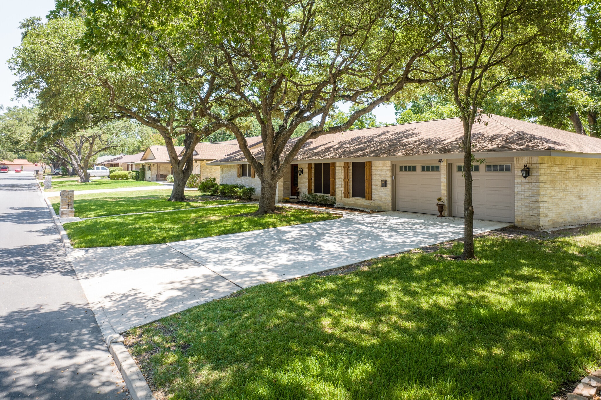 Large yards and shaded trees cover most of homes in Windcrest.