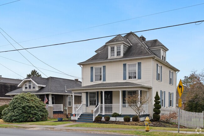 This large American foursquare home in Houston PA has plenty of space for a growing family.
