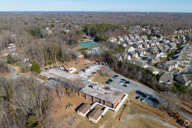 The neighborhood surrounding James Y Joyner Elementary is well established.