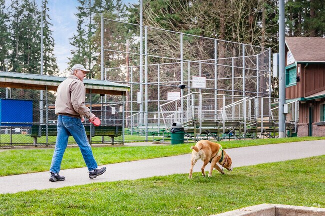 Lynndale Park is nearby the Talbot Park neighborhood and has trails, courts, fields and more.