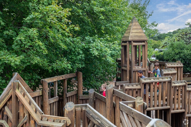 The wooden playground at Mary Munford Elementary School is one of the last of its kind.