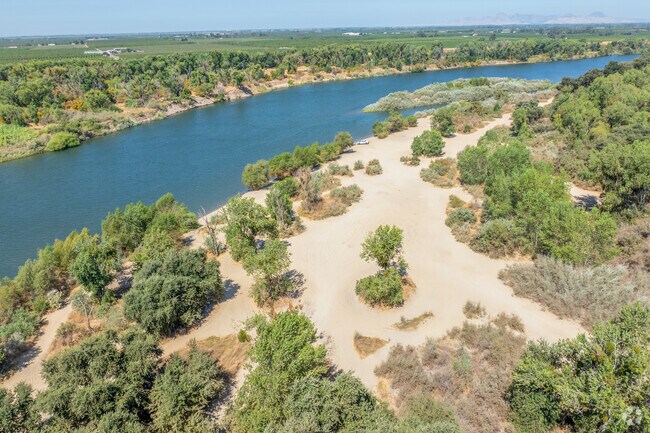 Residents enjoy the scenic beauty of Grays Beach in Plumas Lake.