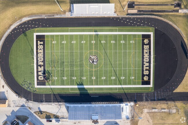 Oak Forest High School is home of the Bengals.
