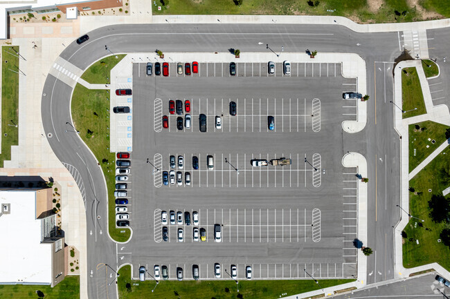 West Jordan Middle School has plenty of parking for faculty and families.