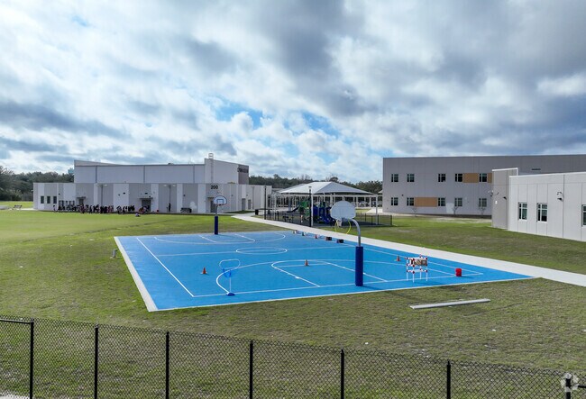 Aurelia Cole Academy has a full basketball court.