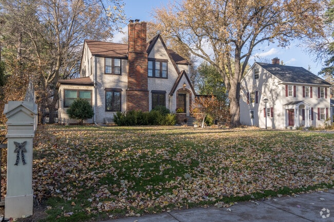 A pair of established homes with tudor & colonial elements in the Morningside neighborhood.