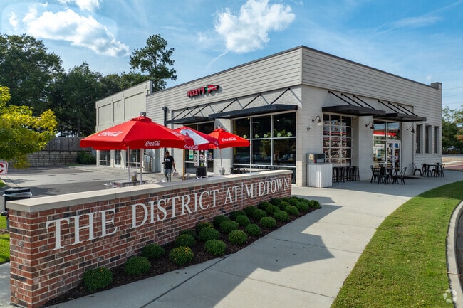 The District at Midtown is a vibrant shopping and dining destination.