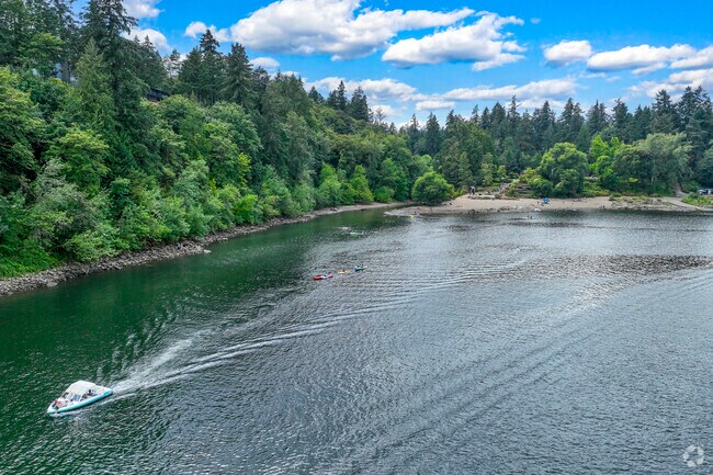 The Williment River is a centerpiece of the Glenmorrie neighborhood.