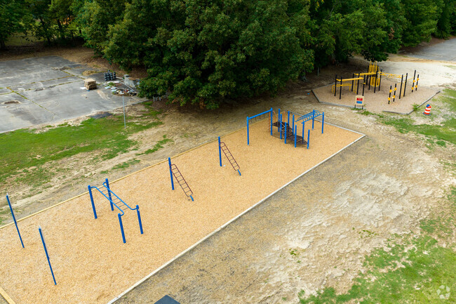 Falling Creek Elementary School has multiple activities for children to play outside.