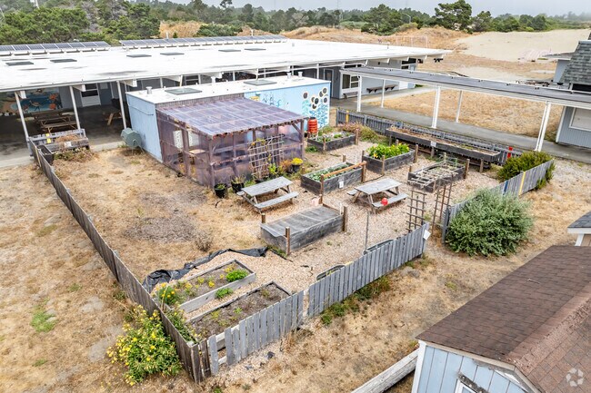 Students at Peninsula Union Elementary School learn how to garden.
