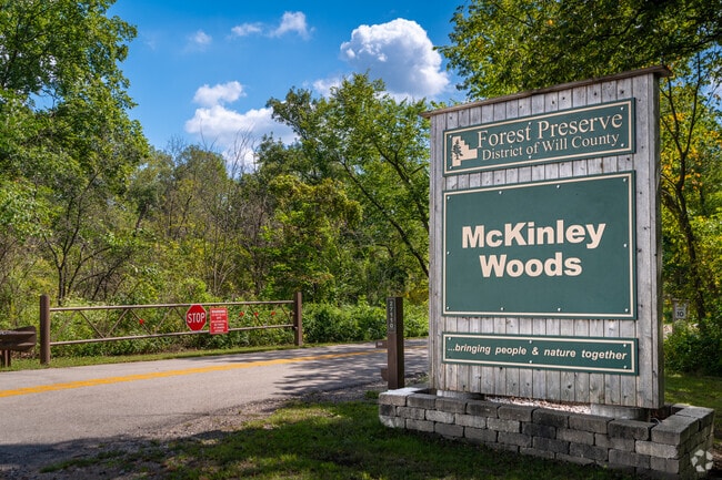 McKinley Woods is a beautiful forest preserve offering biking, hiking, and birdwatching.