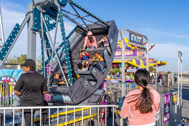 Children can have a blast on the boat ride at the California Poppy Festival in West Lancaster.
