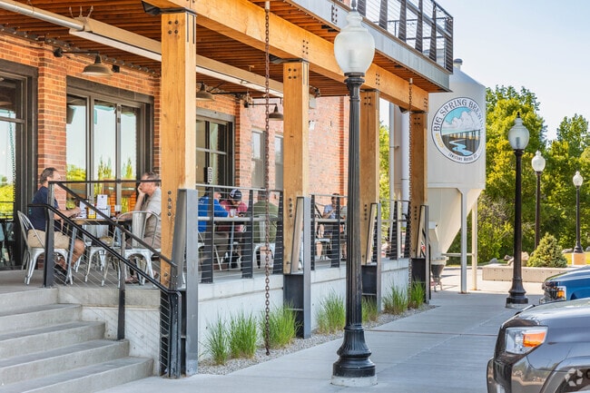 At Big Spring Brewing, residents of Lewistown can enjoy their drinks on the comfortable patio.