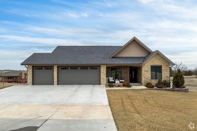 Some of the suburban housing developments have new traditional homes in Winfield.