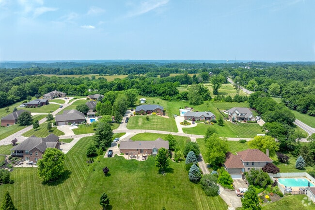 Brand new construction in Blue Jay features large homes that sit on oversized lots.
