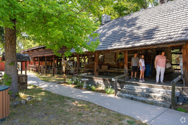 Visitors to Fresno Flats Historical Park learn more about the history of Oakhurst.