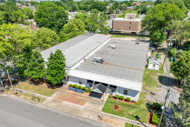 An aerial view of Rudlin Torah Academy.