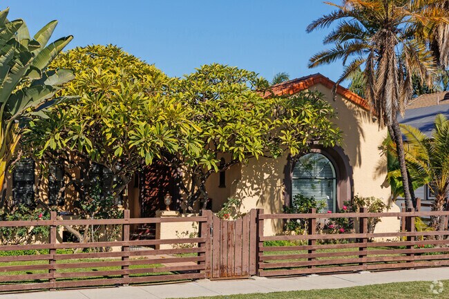 Paramount has homes with Spanish accents and lush landscaping.