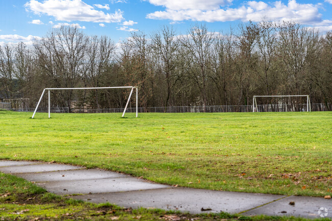McCornack Elementary School has a soccer field for students to play on in Eugene, Oregon.