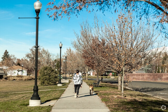 Fruit Heights residents take their furry friends to Heritage Park.