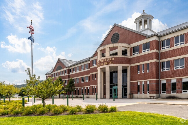 New Milford High School is the premiere school in the Brookfield area.