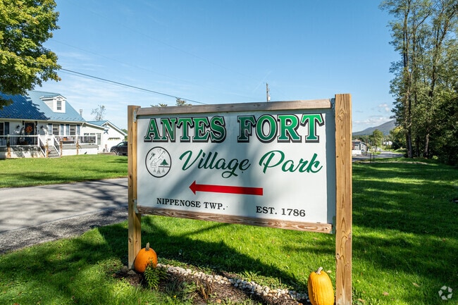 Antes Fort Village Park serves as a central gathering spot for the community.