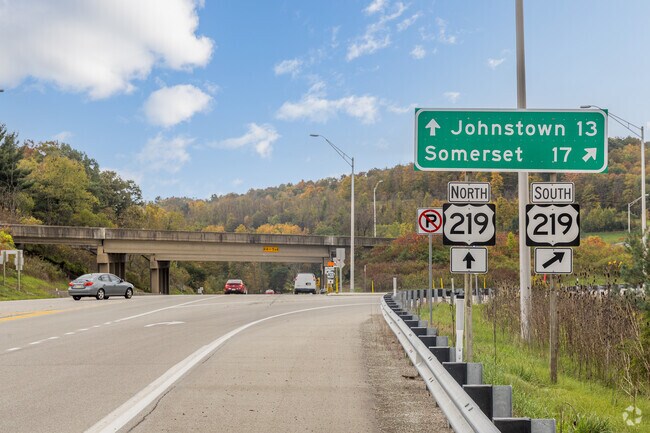 Conemaugh has no sidewalks or public transportation but several major highways.
