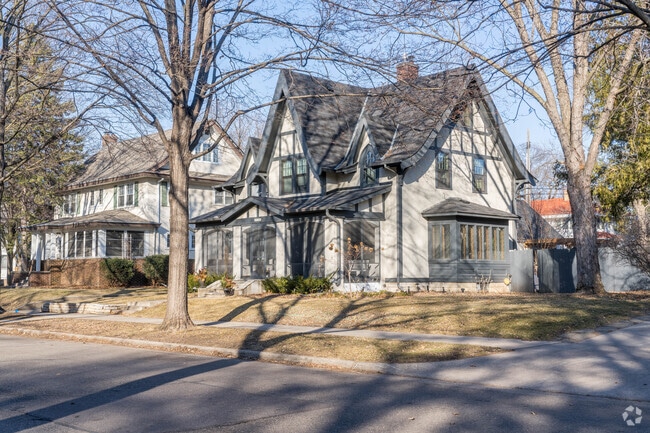 A tudor style house in the Lynnhurst neighborhood.