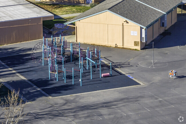 The beautiful campus of Patwin Elementary School includes modern amenities for students.