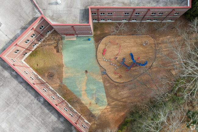 Finch Elementary School has a playground for the students.