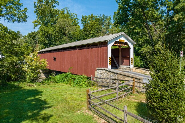 Neff's Mill Covered Bridge dates back to the late 19th century.