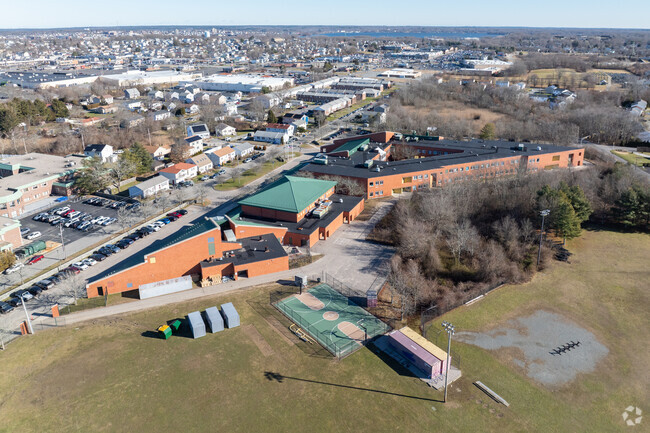 Field area at Henry Lord Community School in Fall River, Massachusetts.