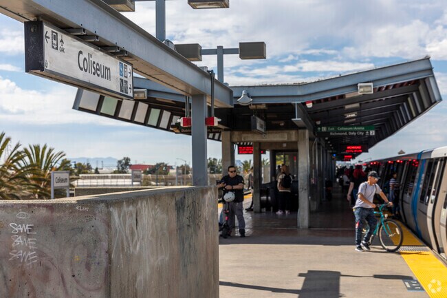 The Oakland Coliseum BART station connects Castlemont to the greater Bay Area.