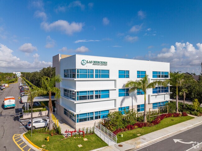 The medical center located just outside of the Century Village Gates.