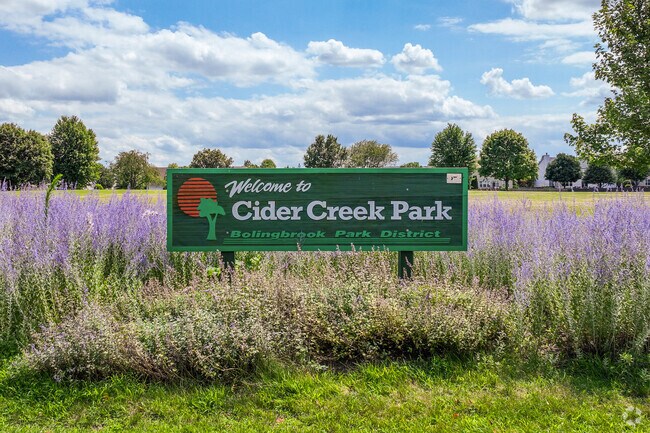 Cider Creek Park is located at the center of Cider Creek.