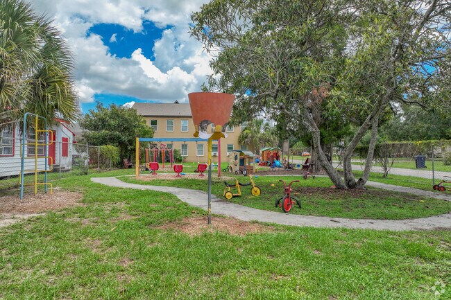Mt. Calvary Sda School kids play outdoors during the day.