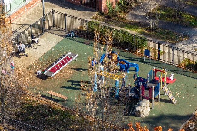 The playground of East Rock Community Magnet School.