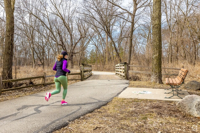 Clive Greenbelt Trail is a popular recreational thoroughfare that mirrors Walnut Creek for miles