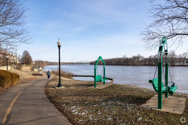 Ohio Riverfront Park is the perfect place for Boaz, WV residents to walk along the river.